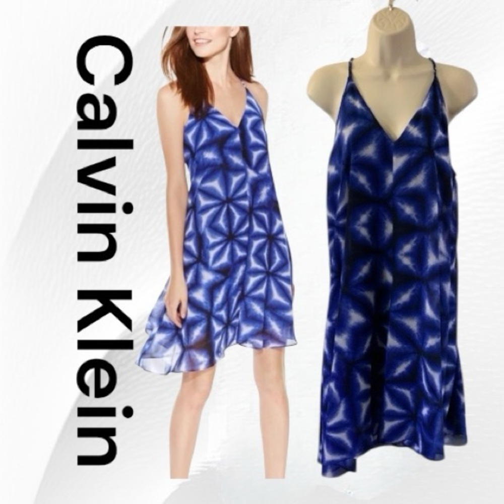 Calvin Klein Halter Trapeze Dress Size 10